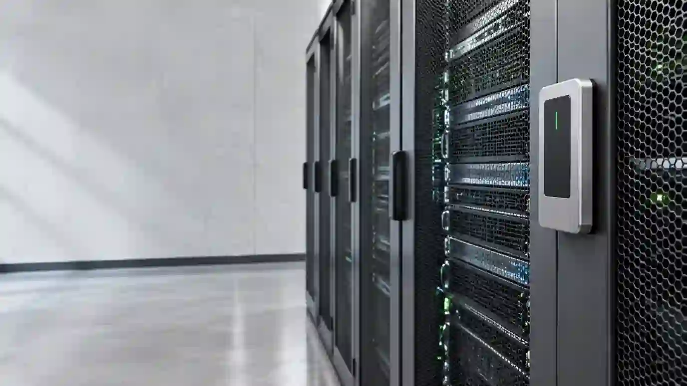 Physical access control on a secure server enclosure